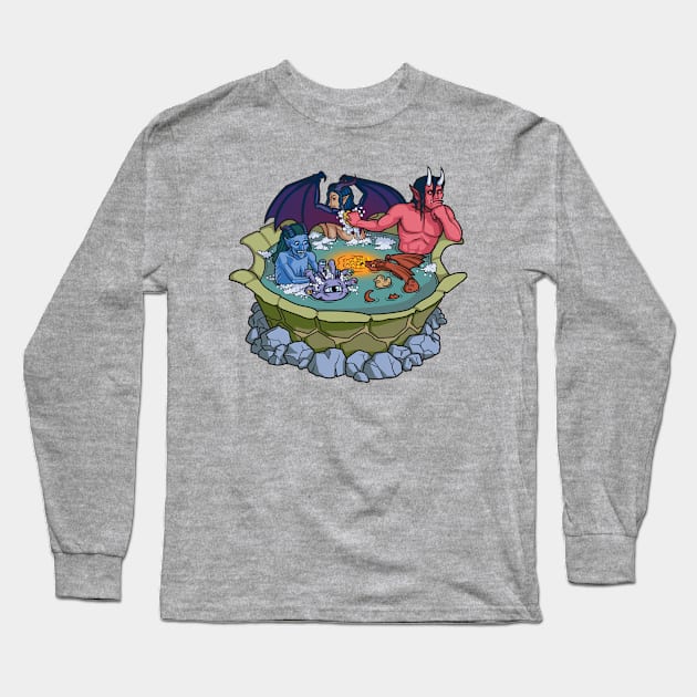 The Party That Bathes Together Stays Together (no text) Long Sleeve T-Shirt by GiveNoFox